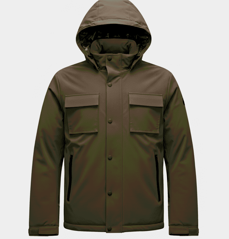 GIUBBOTTO UOMO TEFLON C/CAPPUCCIO ARMY