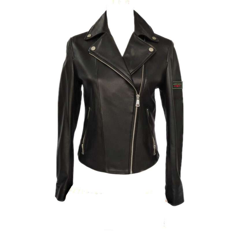 Giacca Biker in Pelle di Agnello Donna “Motorcycle”