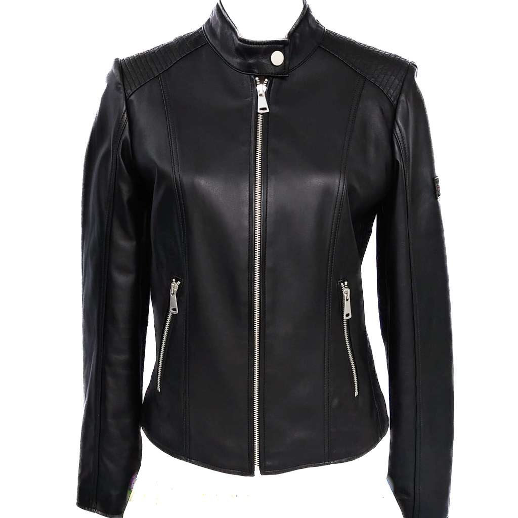 Giacca Biker in Pelle di Agnello Donna “Motorcycle”